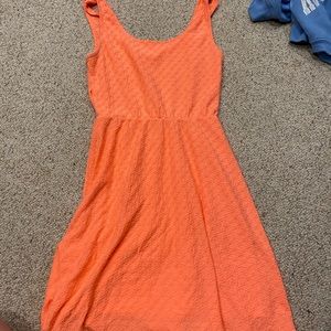 Coral sun dress